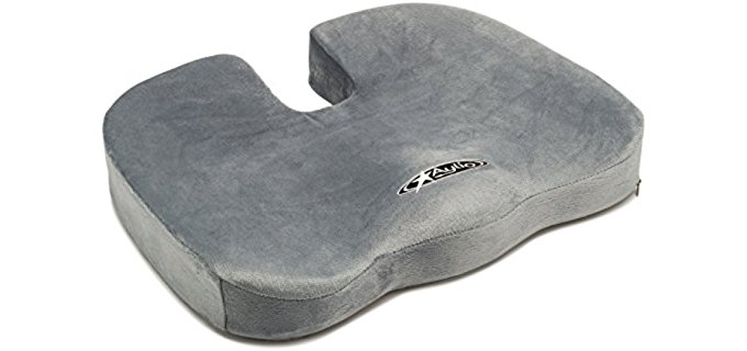 Aylio Office Chair and Car - Comfort Foam Pillow for Sciatica and Back Pain
