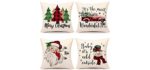 4TH Emotion Farmhouse - Christmas Pillow Covers