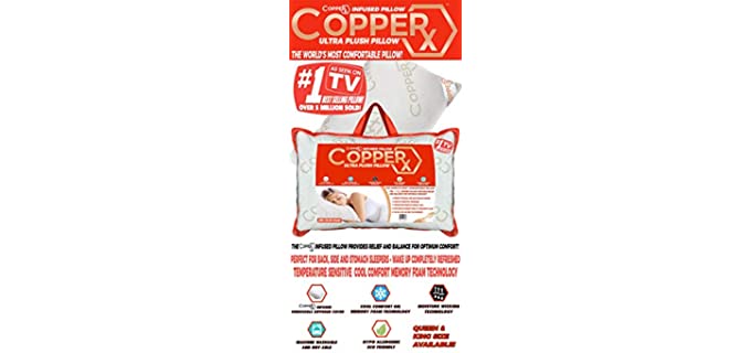 CopperX Ultra Plush - Copper Pillow