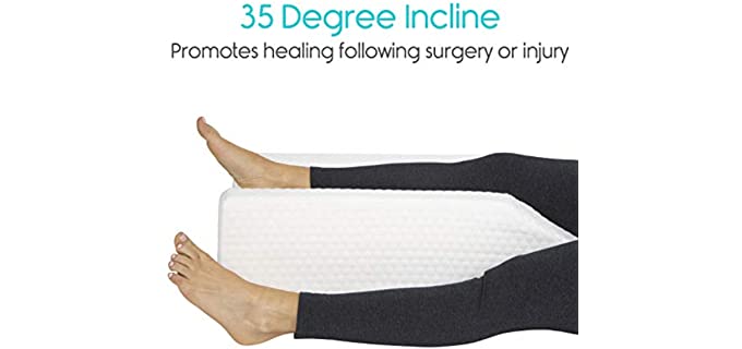 leg elevation pillow for circulation