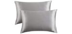 Bedsure Satin - Memory Foam Pillow Case