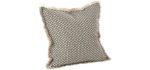 Saro Lifestyle Corinth - Throw Pillow for a Leather Couch