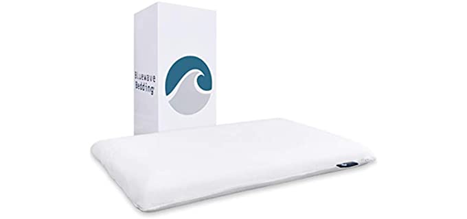 Bluewave Bedding Ultra Slim - Thin Ergonomic Pillow