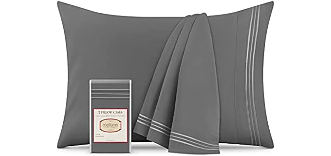 Mellanni Gray - Stain Resistant Protector and  Pillowcase